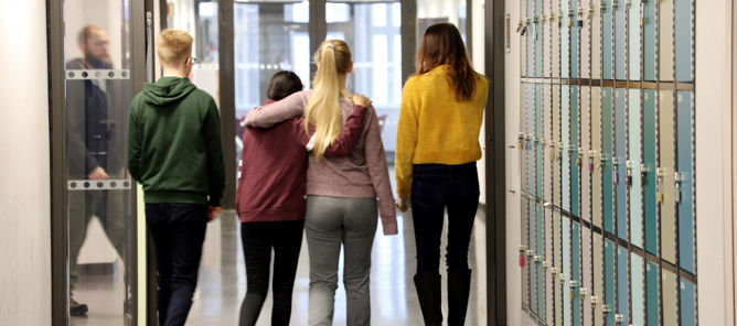 Foto: Heidi M. Skjebstad Elever i gang